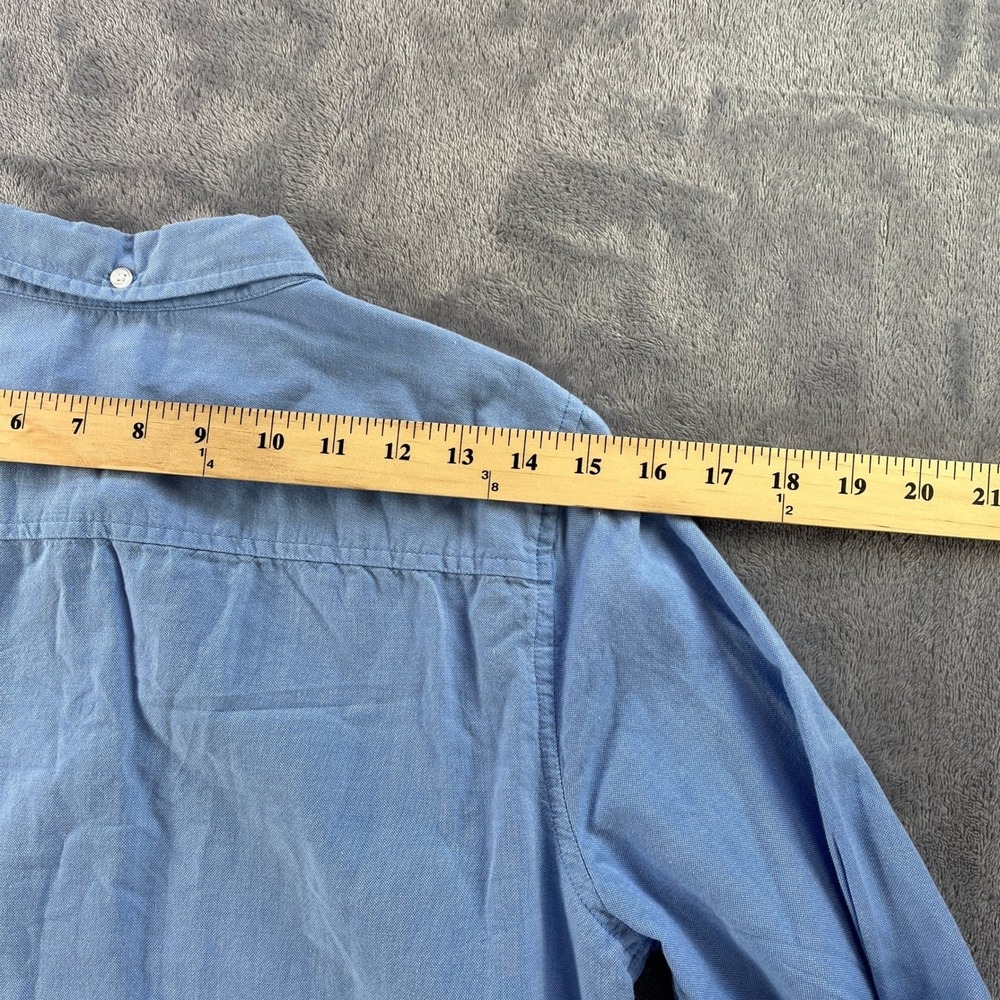 Gap Oxford Shirt S Blue Boyfriend Fit Button Down Top Capsule Wardrobe Layering - Picture 8 of 11